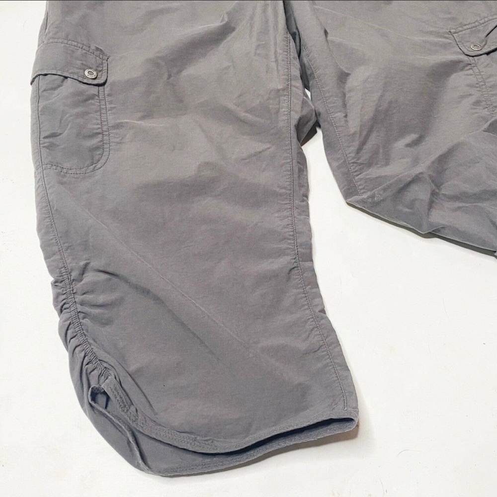 woolrich Sz 14 womens cinched hem capri Crop hiking Pants gray